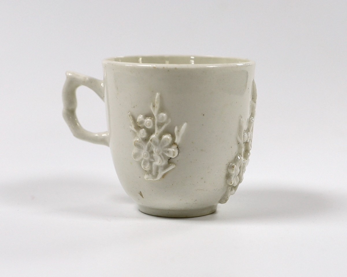 A Bow blanc de chine coffee cup, 6cm